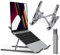 iVoler Supporto PC Portatile, Porta PC Pieghevole, Laptop Stand con 6 Tipi di Angoli Regolabili, Alluminio Ventilato Supporto per Porta Computer/MacBook/PRO/Air/iPad Laptop, 10-15,6 - Grigio