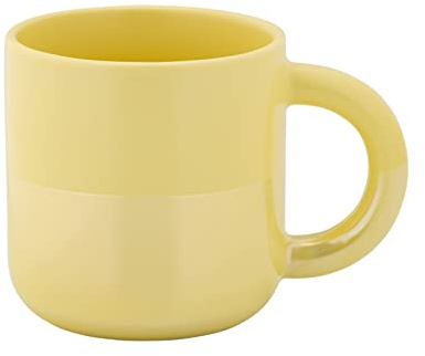 Maxwell & Williams Becher, Tasse Horizon Lemon gelb für 350ml aus Porzellan