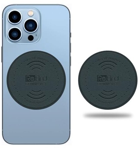 ReFind Kompatibel med MagSafe Pro Ring – 3M Magnetisk Sticker med 36 Magneter. Uppgradering för Trådlös Laddare & MagSafe Plånbok. Kompatibel med iPhone och Android, Universellt Telefonaccessoar