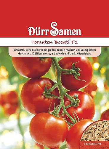 Tomaten Samen Bocati F1 Rote Tomate Tomatensamen ca 8 Korn Saatgut Robust Ertragreich Garten Hochbeet Kübel Dürr Samen