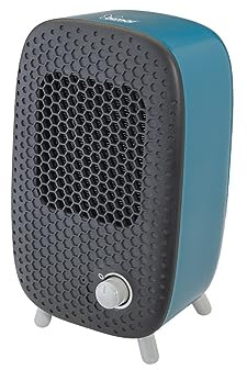 Bimar HP135 Termoventilatore da Tavolo con Resistenza 500W Ceramica PTC a Basso Consumo, Stufetta da Tavolo con Termostato Regolabile, Segnalatore Luminoso, Filtro Aria