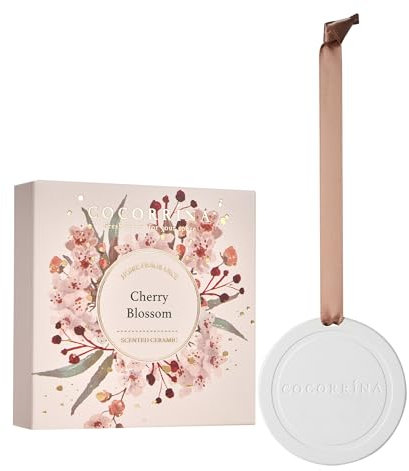 Cocorrína Ceramica profumata - Bustina profumata di Fiore di ciliegio per armadi, regali in ceramica profumata fatti a mano per uomini donne auto deodorante per ambienti Sacchetti profumati