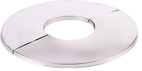 Rosetta di Flangia Sdoppiata in Acciaio Inox per Pareti, Rotonda, Copertura per Rubinetti da Cucina, Lavelli, Wc