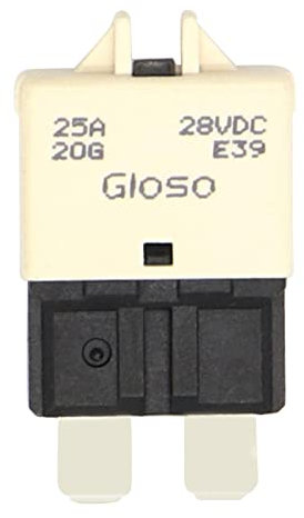 DC 14 V 5 A 7,5 A 10 A 15 A 20 A 30 A Mini-Geldautomaten-Leistungsschalter mit automatischer Rückstellung, Flachsicherung for Auto, LKW, Boot mit automatischer Wiederherstellung (Color : Gold)