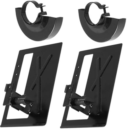 NIYANGLE 2 Sets Angle Grinders Wheel Protective Cutting Bracket Dust Holder Safe Angle Set