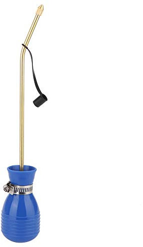 Pulvérisateur de Poudre Portable en Tube de cuivre, pulvérisateur à Ampoule de contrôle, plumeau/Distributeur de Poudre de Jardin avec Long Tube en cuivre pour Le contrôle des