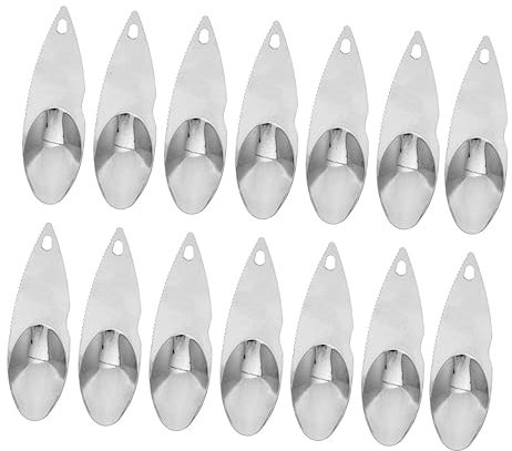 Amosfun Obstmesser-Set 14-teilig Edelstahl- Löffel Zum Einfachen Schälen Und Schneiden