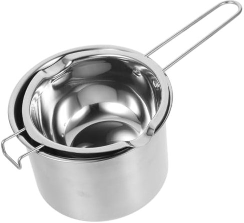 Tofficu Double Boiler Pot Set for Candle Making Stainless Steel Melting Pot Butter Heating Function for Melting Wax and Chocolate