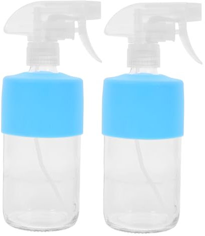 COSMEVIVI 2pcs Fine Mist Spray Bottles Reusable Water Mister for Cleaning Haircare Sleek Modern Design