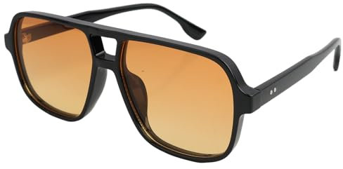 SopwMap Retro Sonnenbrille für Damen und Herren, Vintage 70er Jahre Stil, Rechteckige UV400 Schutzbrille, Modische Doppelbrücke, Leichter Rahmen für Alltag und Reisen, Unisex Design