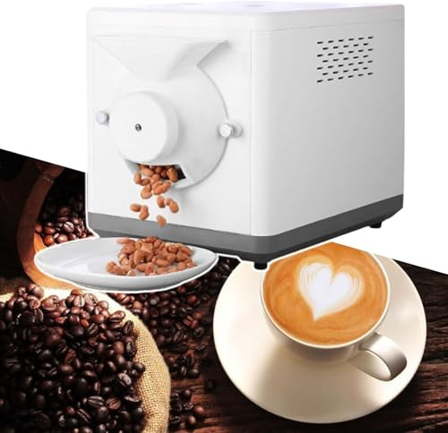 XRSMOU Torréfacteur De Grains De Café À Affichage Numérique,Machine Commerciale À Torréfier Les Noix,Température Réglable De 100 À 250 °C, pour Café