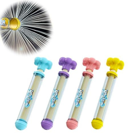 Yuelulala 4Pcs Firework Water Guns for Summer Pool Parties, Outdoor Water Games, Splash Blaster with Water Fireworks Sprinkler for Backyard Fun Family Gatherings Garden(A154-4)