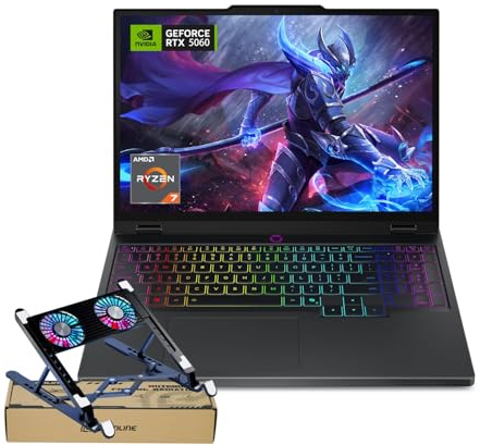 Lenovo Legion 5 15AHP10 RTX 5060 Pro Gaming Laptop,15.1 OLED WQXGA(2560 x 1600) 165Hz, AMD Ryzen 7 260(Beats Intel i7-14700), NVIDIA RTX 5060, 32GB DDR5 RAM,1TB SSD, Wi-Fi 7, Bundle PCO Laptop Cooler