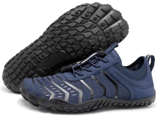 Barezoey Hiking Barefoot Shoes Womens Mens Wide Toe Box Water Shoe | Zero Drop Sea Aqua Shoes Comfortable & Non-slip Barefoot Trainers Vitality Shoe Women's Athletic Footwear for Walking Hiking