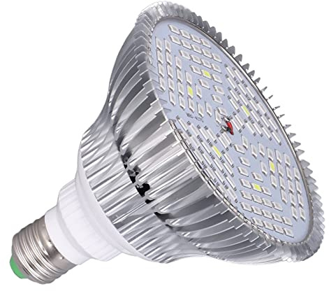 EIMSOAH Sunlike Pflanzen-Glühbirne, 20 W, Vollspektrum-LED-Wachstums-Glühbirnen, Langlebige Wachstums-Pflanzenlampe aus Aluminiumlegierung für Zimmerpflanzen, Fülllicht