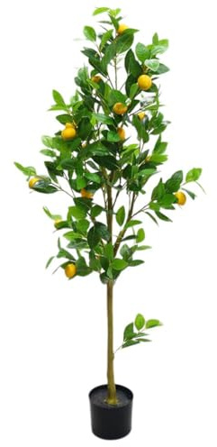 Garvee Citronnier Artificiel - Grand Citronnier Artificiel avec des Fruits Réalistes pour La Décoration De La Maison Ou du Bureau