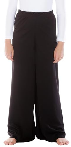 Danzcue Child Pull-on Unisex Dance Pant, Black, S-M