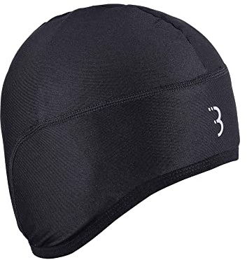 BBB Cycling Unisex Thermal BBB FahrradMütze Thermo Winterm unter dem Helm l ngerer R cken, Schwarz, Einheitsgröße EU