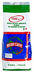 Bravi Caffè - Café en grain de torréfaction artisanale italienne - Assortiment de mélanges - Confection 1 kg (Decaff)