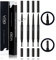 VOID Homme Matita per Barba Uomo (Nero, Confezione da 4) Penna da Barba Impermeabile, Matita Barba Riempimento, Penna Barba Naturale e Riempimento Barba. Beard Pencil, Beard Filler Mascara