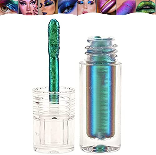 LaoSShu Brillant à lèvres for Femme, Rouges à lèvres liquides Multi-chromes, bâton de Fard à paupières Multi-Chrome, Brillant à lèvres Liquide antiadhésif imperméable Longue durée (Color : 03)