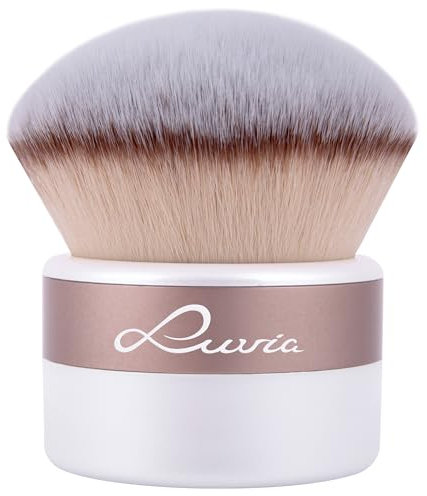 Pinceau Kabuki Luvia XXL - Pinceau à poudre pour le visage - Poudre bronzante - Vegan - Elegance