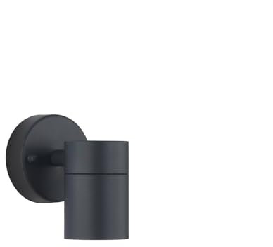 Lindby Outdoor Wall Light Inaye dimmable (Modern) in Black Made of Aluminium (1 Light Source, GU10) from wall lamp for Exterior/Interior Walls House Terrace und Balcony