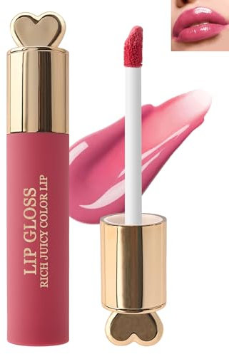 Rouge a levre Liquide longue tenue Waterproof, Haut pigmenté brillant à lèvres velours, anti-adhérent, No Transfert gloss à lèvres, Hydratant Glitter Lip Glaze Maquillage Cadeau pour Femmes filles-01#