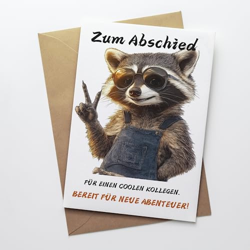 FZSECRIU abschiedskarte kollegen，karte abschied kollege，abschiedsgeschenk kollegen，karte zum ruhestand，dankeskarten，team karte