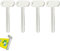 SGERUFZ 4 Stück Edelstahl Zahnpasta Tubenpresse, Tubenquetscher, Tubenausdrücker, für Alle Tuben Zahnpasta Haargel Handcreme Kosmetik