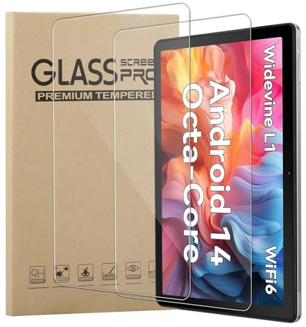 [2 Pack]Screen Protector for Freeski UKA10L02/Octa-Core/Freeski Tablet 10 inch Tempered Glass,Ultra Resistant,Anti Fingerprints,HD Clear,No Bubbles,9H Hardness Protector Film Tempered Glass Film