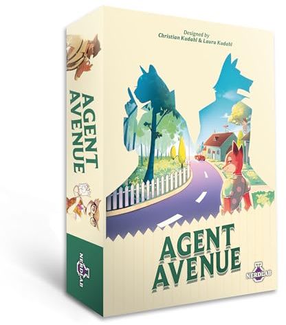 Nerdlab Games Agent Avenue Card Game | Strategic Bluffing & Set Collection, Competitive Spy Game, Family Fun for Kids & Adults, Ages 8+, 2 Players, 10-15 Mins