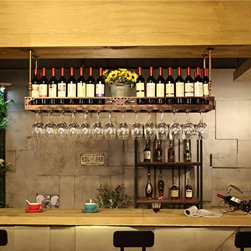 Portabottiglie e portabicchieri da Parete Regolabile in Altezza, portabicchieri da soffitto per Bar, Arredamento per la casa, Perfetto per Asciugamani da Bagno e Tazze.