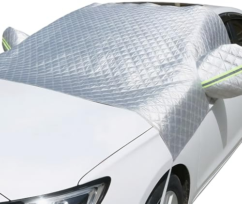 Auto-Frontscheibenabdeckung Winter–Schutz Vor Schnee, EIS, Frost Und Sonne–Universell FüR Alle Jahreszeiten, Geeignet FüR Autos Und SUVs–Scheibenabdeckung Auto，Windschutzscheibenabdeckung-140 * 220cm