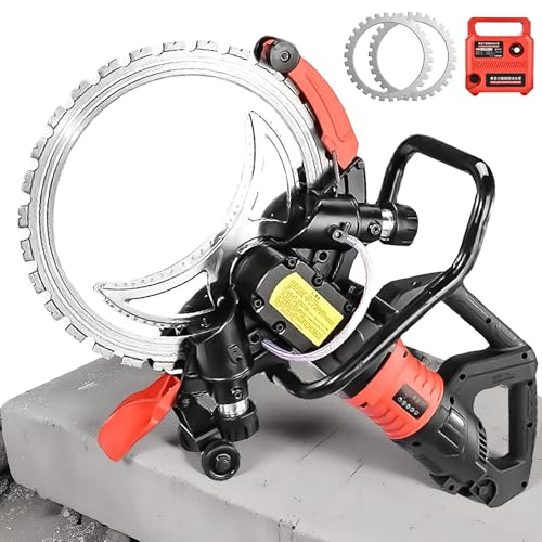 Scie de Débitage Murale 16 Pouces 9500W/8980W, Scie Circulaire Électrique Lourde avec Système de Refroidissement à Eau pour Coupe à 90° dans le Granit, Pierre, Briques et Béton 9500W brushless motor