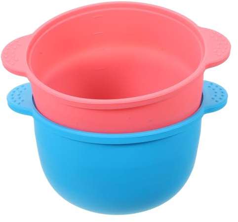 VALICLUD Lot de 2 Bols Pliables en Silicone pour Épilation à la Cire Résistants à Haute Température Réutilisables Adaptés pour Visage Aisselles et Nez Accessoire Couleur Aléatoire