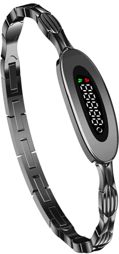 findtime Fitness Tracker Klein Dünn Schmal Damen Aktivitätstracker Fitnessarmband Smart Bracelet Schönes Design Smartwatch IP68 Wasserdicht 24/7 Aktivitäts Schlaftracker Herzfrequenz Schwarz