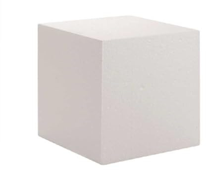 LoviStore Cubi in Polistirolo, Blocchi Quadrati per Cake Design, Scultura e Fai da Te, Basi Cubetti in Polistirene Espanso per Hobby, Decoupage, Composizioni Floreali e Modellismo (40x40x40 cm)
