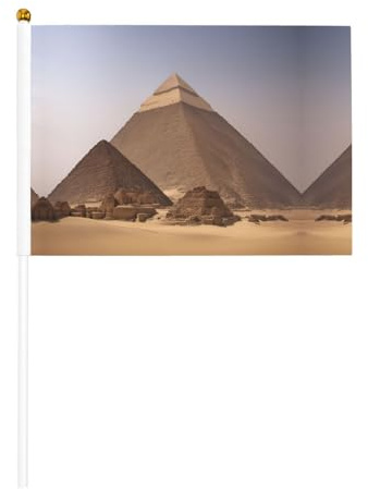 Pyramides d'Égypte - Panneau portable imprimé - Drapeau double face léger pour une installation instantanée et un impact élevé