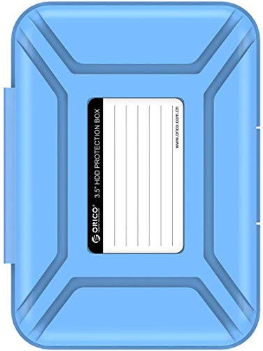 ORICO Custodia Protettiva/Custodia Rigida Portatile da 3,5 Pollici per Hard Disk (HDD) SSD (PHX35) -Blu
