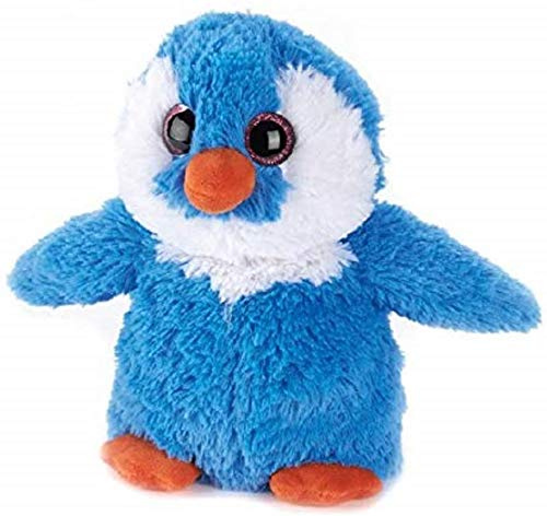 INTELEX WARMIES Mikrowellen-Plüschtier mit Lavendelduft, gemütlicher Plüsch-Pinguin, Blau