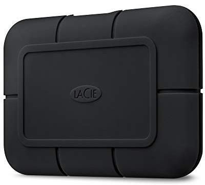 LaCie Rugged SSD Pro, externe SSD 4TB, 2.5 Zoll, Thunderbolt 3, PC & Mac, inkl. USB-C w/o USB-A Kabel, inkl. Rescue Service (STHZ4000800)