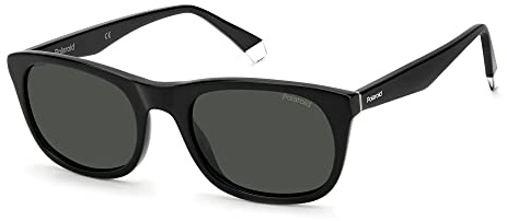Polaroid Pld 2104/s/x 807/M9 BLACK Sunglasses Men's Acetate, Standard, 55