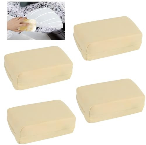 Éponge Voiture Microfibre, XiXiRan Éponge Anti-Buée en Peau de Chamois, Éponge Nettoyage de Lavage Voiture, pour Nettoyer Moto Voitures Véhicule Cuisine Salle de Bain, 11.5 x 7.2 x 3.8 cm