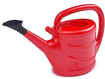 ACCURATE 5L Watering Can in Red | Lightweight for Garden & Indoor Use with Detachable Sprinkler Rose Head | RED (5 LITRE)