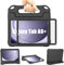Cover Tablet Samsung Galaxy Tab A9 Plus Bambini 11 Pollici 2023 (SM-X210/X216/X218), TrendGate Cover Galaxy Tab A9+ Leggera Antiurto con Schermo Integrato e Supporto per Maniglia - Nera