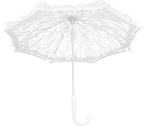 SAFIGLE Spitzen Blumenschirm Hochzeitsdekoration Handgefertigte Brautfotografie Requisiten Regenschirm Muster Spitzen Regenschirm