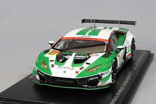LAMBORGHINI AVENTADOR GT3 TEAM JLOC N 87 GT300 SUPER GT 2022 K.MTSUURA - N.SAKAGUCHI WHITE GREEN