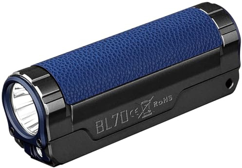 IMALENT BL70 Rechargeable Torch, 6,000 Lumens, 347m Beam, White and Red Light, OLED Display, IP68 for Camping and Emergency Use