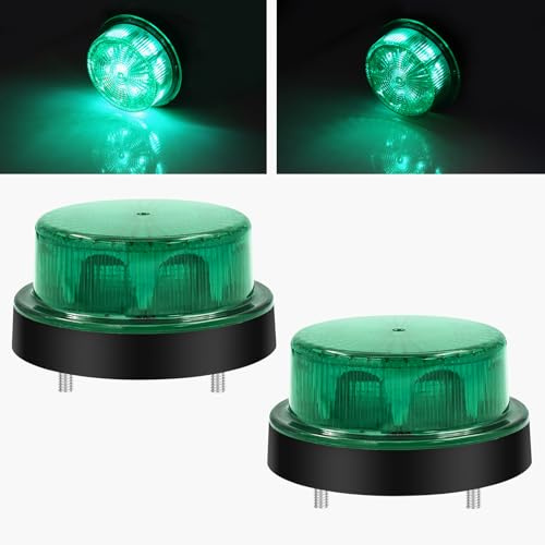 Giroscopio LED Verde Stroboscopico Segnalazione di avvertimento Luci Flash Strobe Beacons Per Camion Rimorchio Auto Van, 2PCS